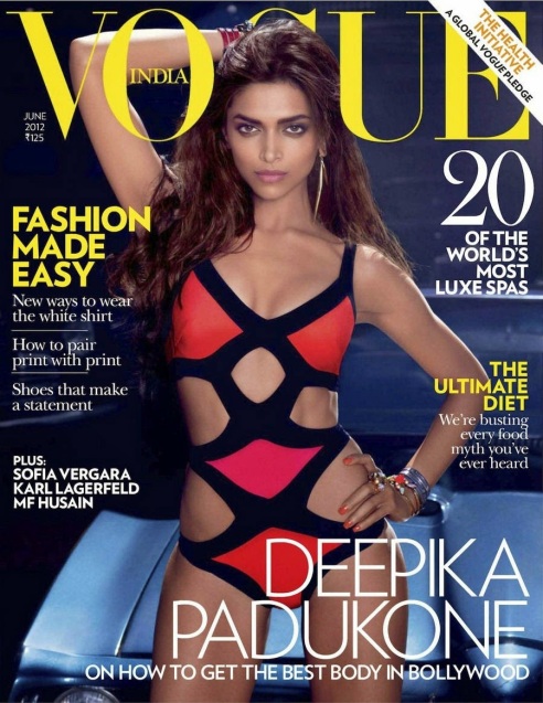 Deepika Padukone in Bikini in Vogue India Magazine Cover